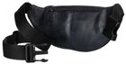 Saszetka na biodro, nerka, granatowa, skórzana, Peterson