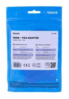 Savio, adapter, CL-27/B (HDMI M - D-Sub (VGA) F, 0,10m, biały