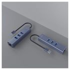 Savio, hub USB-A z adapterem, RJ-45
