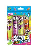 Scentos, pachnące markery, śmieszne minki, 3 kolory