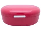 Secret de Gourmet, metalowy chlebak, retro, czerwony, 40-25-17 cm