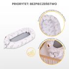 Sensillo, Gałązka, gniazdko niemowlęce, kokon, muślin, zielony, 80-45 cm