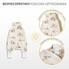 Sensillo, Króliczki, śpiworek do spania, TOG 1.0, rozmiar XL, beżowy