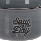 Siaki Collection, miska ceramiczna, szara, 650 ml