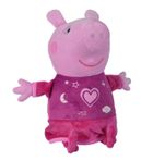 Simba, Świnka Peppa, maskotka z kołysanką i lampką, 25 cm