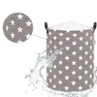 Sipo, kosz na zabawki XL, bawełniany, wodoodporny, zamykany na ściągacz, Gwiazdki