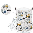 Sipo, kosz na zabawki XL, bawełniany, wodoodporny, zamykany na ściągacz, Mini autka