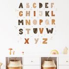 Sipo, naklejki na ścianę do pokoju dziecięcego, Alfabet boho