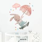 Sipo, naklejki na ścianę do pokoju dziecięcego, Królik na deskorolce