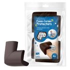 Sipo, zestaw piankowych zabezpieczeń narożników mebli, brązowe, 4 szt.