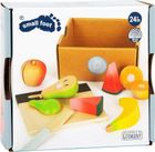 Small Foot, drewniane owoce do krojenia z deską kuchenną