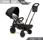 Smart Trike, Folding Trike 700 8w1, składany rowerek z funkcją spacerówki, czarny
