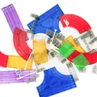 Smiki, Bloxnetic, tor samochodowy, klocki magnetyczne z elektrycznym samochodem, 137 elementów