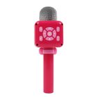 Smiki, mikrofon bluetooth z głośnikiem, różowy