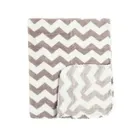 Smiki, Miś, koc, szary, zygzaki, 75-90 cm