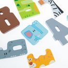 Smiki, puzzle drewniane, cyfry, 9 elementów