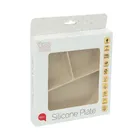 Smiki, Very Bunny, dzielony talerz silikonowy, beżowy