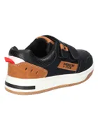 Sneakersy chłopięce, czarne, skórzana wkładka, American Club
