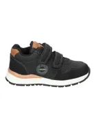 Sneakersy chłopięce, czarne, skórzana wkładka, American Club