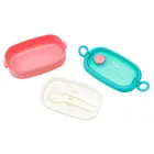Śniadaniówka Aqua Pure ze sztućcami - mint/pink