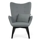 Sofotel, Norse, fotel uszak do karmienia z podnóżkiem, szary