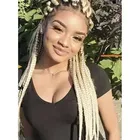 Soulima, włosy syntetyczne, warkoczyki, blond