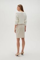 Spódnica damska, beżowa, Moodo