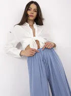 Spodnie damskie, niebieskie, Italy Moda