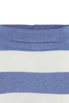 Spodnie dresowe chłopięce, biało-niebieskie, paski, Bellybutton