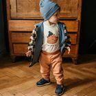 Spodnie dresowe chłopięce, brązowe, Jump, Eevi