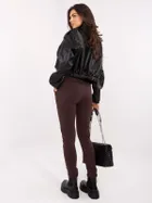 Spodnie dresowe damskie, brązowe, Basic Feel Good