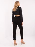 Spodnie dresowe damskie, czarne, Italy Moda