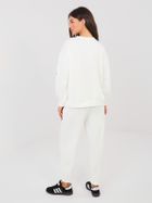 Spodnie dresowe damskie, ecru, Italy Moda