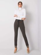 Spodnie dresowe damskie, khaki, Relevance