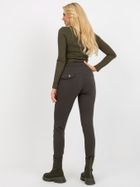 Spodnie dresowe damskie, khaki, Relevance