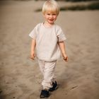 Spodnie dresowe dziecięce, beżowe, Eevi