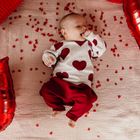 Spodnie dresowe dziecięce, bordowe, Eevi