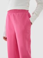Spodnie dresowe dziewczęce, różowe, 4F