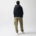 Spodnie dresowe khaki cargo regular NOWEAR