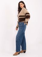 Spodnie jeansowe damskie, balloon, niebieskie, Sublevel