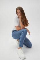 Spodnie jeansowe damskie, niebieskie, Moodo