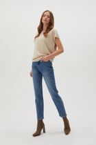 Spodnie jeansowe damskie, niebieskie, Moodo