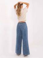 Spodnie jeansowe damskie, wide leg, niebieskie, Sublevel