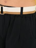 Spodnie materiałowe damskie, czarne, Italy Moda