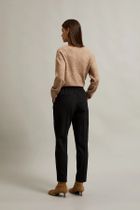 Spodnie materiałowe damskie, czarne, Moodo