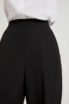 Spodnie materiałowe damskie, czarne, Moodo