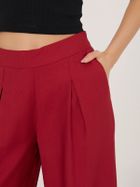 Spodnie materiałowe damskie, czerwone, Sublevel