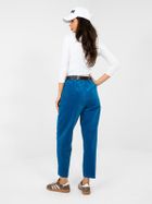 Spodnie materiałowe damskie, niebieskie, Italy Moda