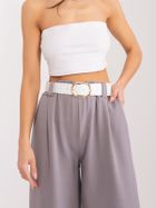 Spodnie materiałowe damskie, szare, Italy Moda