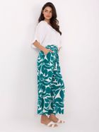 Spodnie materiałowe damskie, zielone, Sublevel